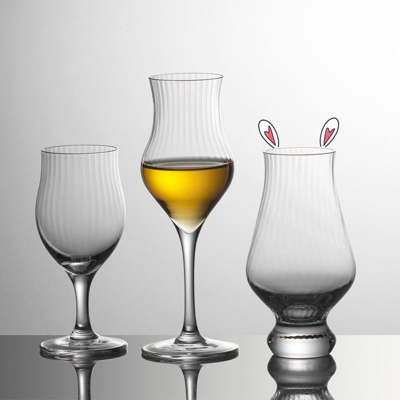 Tulip-Shaped Crystal 180ml Whisky Glass