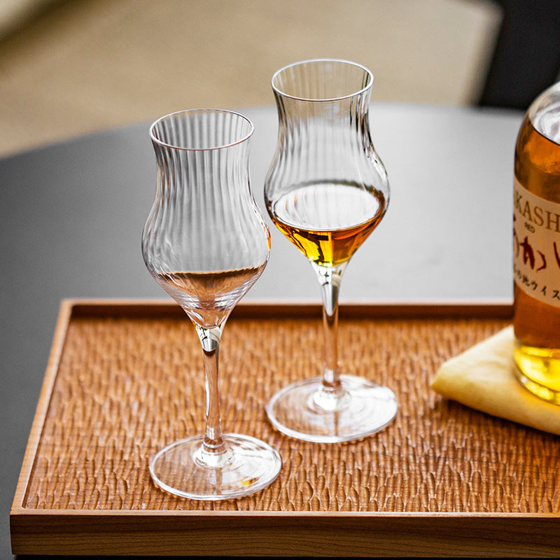 Tulip-Shaped Crystal 180ml Whisky Glass